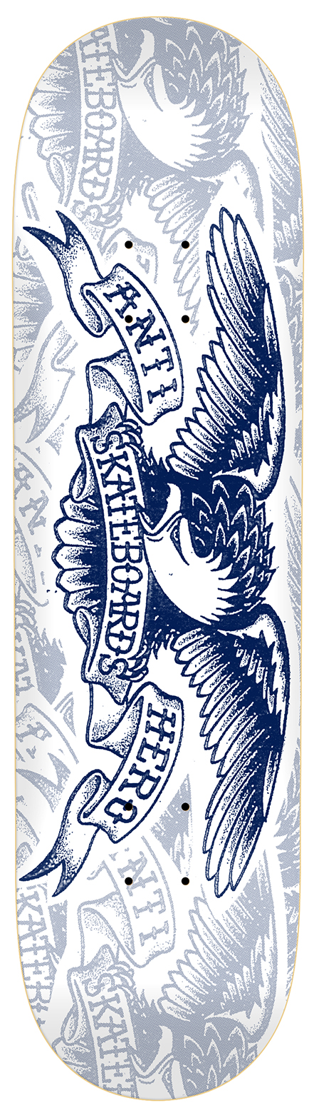 ANTIHERO DECK COPIER EAGLE WHITE 8.06 X 31.8 - Tôpette Skateboards & Lifestyle